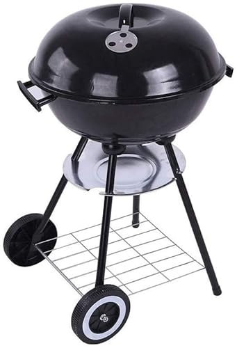 BBQ-Grill Outdoor-Grill Tragbarer Holzkohlegrill, Streifenstahlrost Outdoor-Camping-Grillwerkzeuge Kochgeschirr 89 57 cm