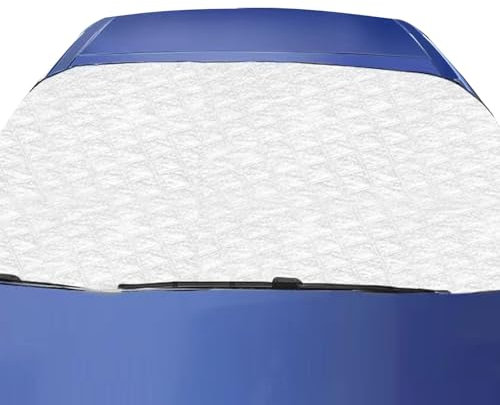 Housse De Protection Solaire pour Voiture Couverture Argentée Bâche Imperméable Protège Pare-Brise Hiver – Taille Universelle Résistante UV Anti-Gel | Protections Extérieure Auto
