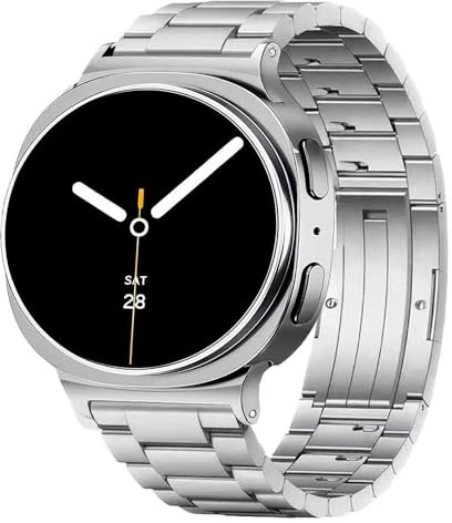 YINIXIN Werkzeugloses Titanarmband für Samsung Galaxy Watch 8 (40mm/44mm) und 8 Classic (46mm), verstellbares Metallarmband für die Galaxy Watch 8, ultraleicht und hypoallergen, für Damen und Herren