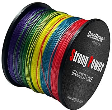 Dingbear 1093Yd/1000m 40LB/0.28mm Mehrfarbiger Regenbogen Stark Ziehen Sie Generische Geflochtenen Angelschnur Angelschnur Fisch Linien