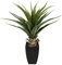 Künstliche Agave im Topf Kunstpflanze Aloe Vera Sansevieria Pflanzen Grünpflanze Kunstblume Topfpflanze Zimmerpflanze Deko Terrasse Balkon