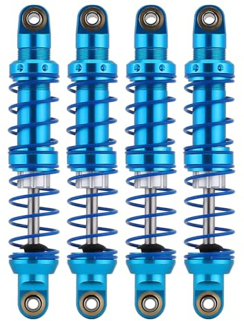INJORA RC Stoßdämpfer RC Shock Absorber RC Ölstoßdämpfer Set mit Feder für 1/10 RC Truck Crawler Axial SCX10 TRX4 D90 (80mm)