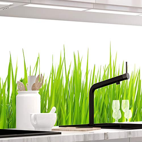 StickerProfis Küchenrückwand selbstklebend Pro Wiesen Gras 60 x 400cm DIY - Do It Yourself PVC Spritzschutz