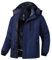 Wantdo Homme Manteau d'hiver Imperméable Snowboard Grande Taille Parka Randonnée Veste de Pluie Outdoor Blouson de Ski Décontracté Coupe-Vent Bleu Foncé 2 M