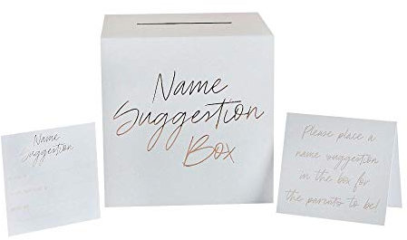 Club Green Baby Shower Name Suggestion Box & 30 Cards