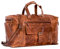Weekender Aiko echt Leder Reisetasche Herren und Damen mit Laptopfach braun- Sporttasche zum Umhängen Handgepäck - Trainingstasche Gym Fitness Tasche Ledertasche Overnight Duffle Bag (Aiko BD)