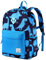 VASCHY Kinderrucksack Jungen, Niedlich Wasserdicht Vorschule Kinder Rucksack Kindergarten Kleinkind Schulranzen mit Brustgurt Dunkelblau Dinosaurier