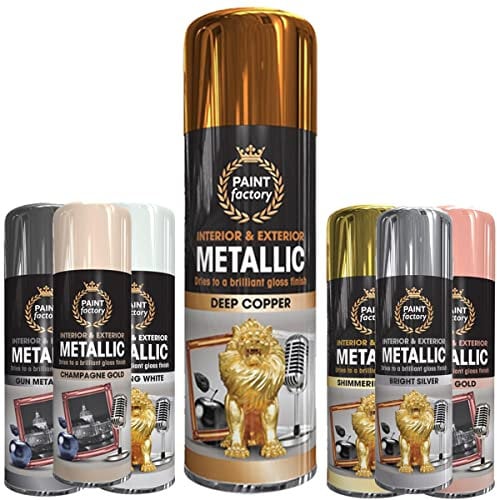 Classic Signature - 1 x Metallic Deep Copper Spray Paint 400ml Multi-Purpose Use, Spray for Metal and Wooden Furniture, Ornaments, Decorative Items and Much More for Interior & Exterior