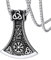 FaithHeart Edelstahl Wikinger Axt Anhänger für Herren Jungen Viking Stil Axt Halskette mit Geschenkebox für Ehemann Freunden
