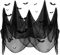SHIYOUO Halloween Deko Stoff 215 * 500CM mit 12 Fledermaus Aufkleber, Schwarze Gruselige Stoffe, Schwarzes Spinnennetz Baumwollgarn Halloween Party Spukhaus Gruselige Dekoration