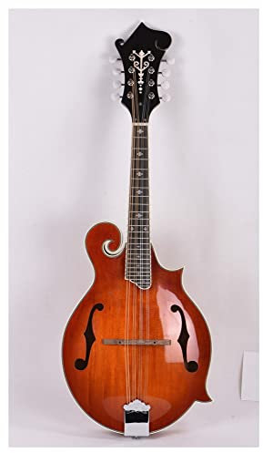 ZENGXUE Handmade F Style Mandolin Western Instrument Solid Spruce Body Maple Neck Mandolin Musical Instrument