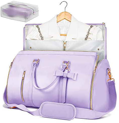 Kleidersäcke für Reisen für Damen, Rosa und Violett, Violett, Carry-on 20-Inch, Niedlich