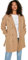 TRENDYOL Damen Wickelform Zweireihig Plain Webstoff Größen in Trenchcoat Coat, Kamel, 46