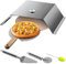 VEVOR Pizzaaufsatz Gasgrill, 3 STK. Pizzahaube 48x35x17cm Holzkohlegrill Pizzaofen, 50-300℃ Edelstahl Pizzaaufsatz 3 kg Pizzaofen Outdoor Garten Pizzastein Pizzakruste Pizzaschneider