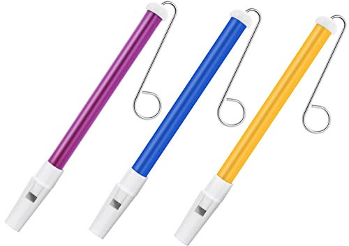 3 Stück Slide Whistle Instrument Kinder lotusflöte, Kunststoff Schiebepfeife mit Edelstahl-Gleitstangen für Jungen und Mädchen zum Üben von Musik, Professionelles Musikinstrument für Anfänger