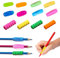 Ormromra 12 Stück Silikon Bleistift Griffe Kinder, Ergonomische Grips Stiftehalter, Schreibhilfe Kinder, Schreibhilfe Korrekte Handschrift Haltung für Kinder
