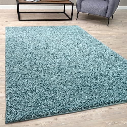 BORING PANDA Living Room Rug - Cosy, Soft and Easy-to-Clean Area Rugs for Bedrooms and Kitchens, (Duckegg, 60 x 110 cm)