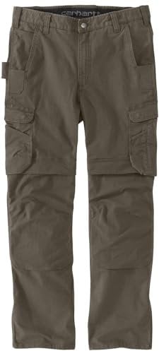 Carhartt Steel Rugged Flex Relaxed Fit Ripstop Pantalon Cargo Double Devant Utilitaire de Travail, Tarmac, 34W x 30L Homme
