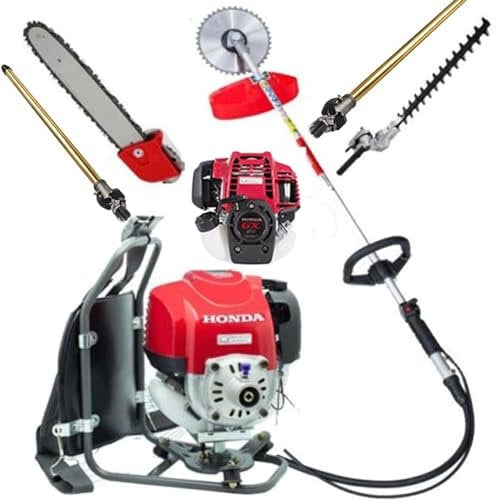 GX50 Zaino 4 tempi 3 in 1+2 poli Decespugliatore a gas Tagliasiepi Tagliaerba Mangia erbacce Sega a corda Macchina da giardino
