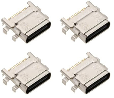 SING F LTD Ladeanschluss, Typ C, Dock-Anschluss, Ersatz-Ladeanschluss, Blockstecker, kompatibel mit Kindle Fire HD10 2019 9. Generation M2V3R5, 4 Stück