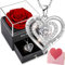 Ewige Rosen, Konservierte Echte Blume Geschenk Box,Handgefertigte Rosenbox,Romantisch Geschenkebox für Muttertag Weihnachtsfeiertag Valentinstag Jahrestag Geburtstag Heirat Ehefrau Oma Frauen