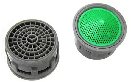 2 Water Tap Aerators - Sink Faucet Filter | Tap Aerator 21mm Male | Water Saving Replacement Part | Kitchen Bath Tap Aerator Anti Splash Water Saver Filter Mixer Insert for Homes & Hotels