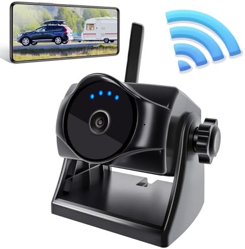 STONVUE 1080P Magnetic Wireless Reversing Camera, WiFi Rear Camera with Long-Lasting Battery,Night Vision,IP69K, Easy Installation for RVs, Trucks, Trailers, Compatible with Phone,Pad, Android