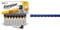 Energizer AA Batteries, Alkaline Power, 24 Pack, Double A Battery Pack - Amazon Exclusive & Fellowes A4 10 mm Plastic Binding Combs for Comb Binding Machine, Binds 41 to 55 Pages, Pack of 100, blue