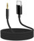 LBSC USB C to 3.5mm Jack Audio Aux Cable，Aux Cable for iphone, Aux Stereo Jack Cables Compatible with iPhone 15 Pro Max Galaxy S24 Ultra S23 S22 S20 FE A55 2024 i-Pad Pro/Air Pixel (Black 1M)