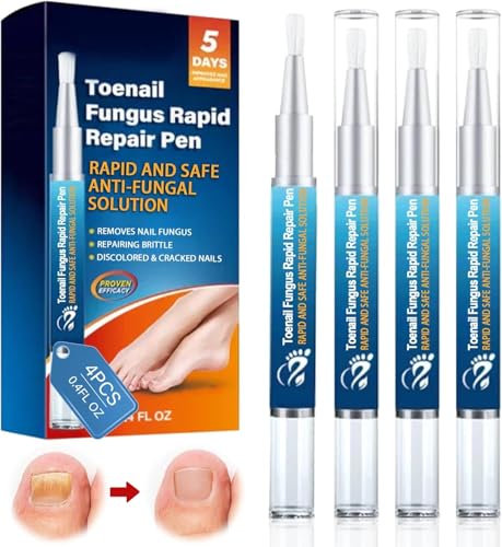 4PCS Nail Fungal Pen for Toenail Repair, Fungal Nail Treatment, Care Oils for Ingrown Toenails and Fingernails, Restoring Healthy Nail, Toe Nail Repair for Broken and Discolored Nails