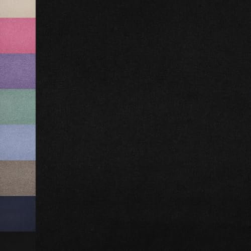MAGAM-Stoffe Adele super weicher Strickstoff für Kleidung Meterware ab 50cm (13. Schwarz)