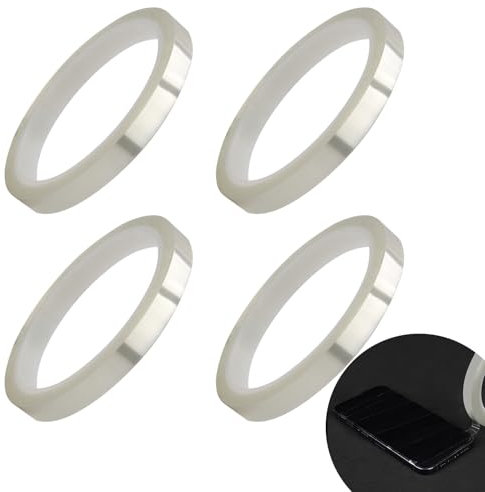 4 Pezzi Nastro Termico per Sublimazione, 10mm x 33mm, Nastri Termici per Pressa a Caldo, Nastro Termoretraibile Resistente ad Alta Temperatura, per Stampati Elettronici Vinile