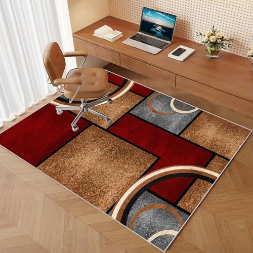 Home Floor Protectors Mat Computer Chair Mat Office Gaming Chair Mat Rectangular Gaming Chair Rug For Carpet Antideslizante Alfombrilla para Silla con Ruedas para hogar Oficina Piso 120 x 160 cm