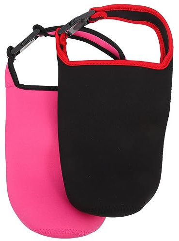 FELTECHELECTR 2pezzi Borsa Porta Tazza Termica Neoprene Manico Antiscottatura Per Bottiglie Da Pratico e Resistente Per Tè Da Asporto Colori