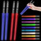 Lotvic 2 Paar Leuchtende Essstäbchen, LED Lichtschwert Essstäbchen, Lichtschwert Chopsticks mit 9 Farbmodi, BPA Frei und Lebensmittelecht, Lightsaber Chopsticks für Küchen Dinnerparty Sushi Besteck