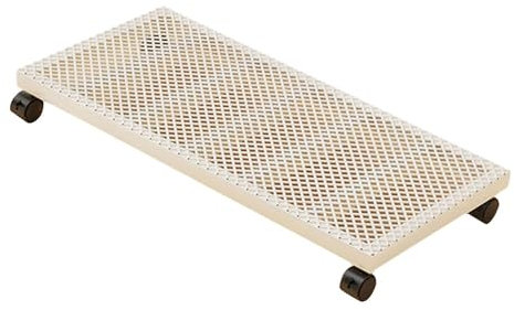 KESOTO Pflanzenwagen 60 x 30 x 6 cm Tragkraft 100 kg Pflanzenwagen mit feststellbaren Rädern für drinnen & draußen, Rollbrett Pflanzen fahrbar für Pflanztöpfe, Untersetzer Blumentopf für Garten