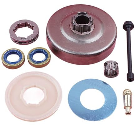Tamburo frizione 3/8 7 denti corona pignone for Husqvarna 272 268 266 guarnizione olio filtro linea rondella motosega sostituire pezzo di ricambio