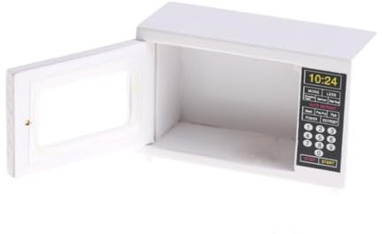 Gatuida Mini Jouet Four à Micro-Ondes Modèle pour Garçon Fille Accessoire De Maison De Jeu Miniature Ornement De Cuisine Domestique