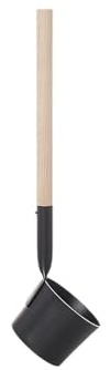 Sauna Mestolo 400ml Alluminio con Manico in Legno per Bagno Turco Bagno Vasca Accessori