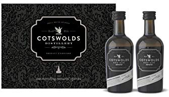 The Cotswolds Distillery Dry Gin Box of 12 Mini Bottles - Award Winning Gin Made with Cotswolds Lavender and Refreshing Citrus, with Gift Box 46% ABV 12x 5cl Bottles