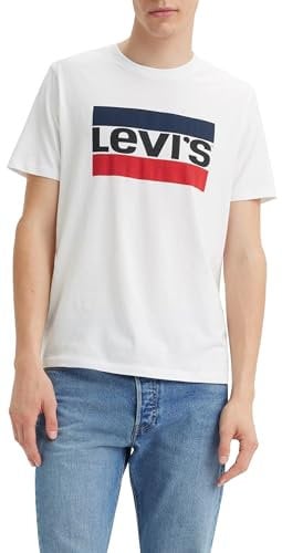 Levi's Sportswear Logo Graphic Camiseta Hombre, White, L