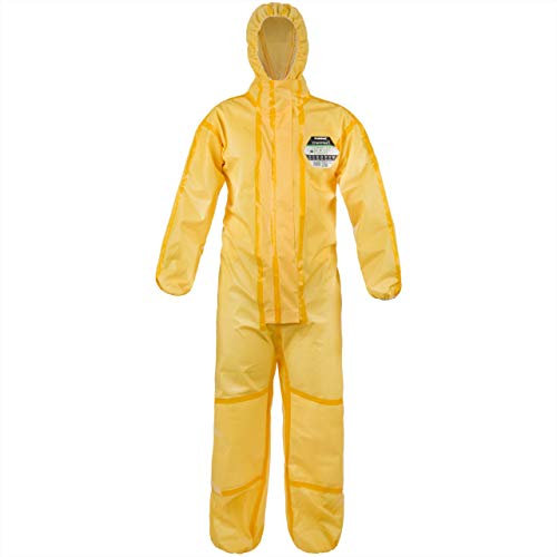 Lakeland CT1S428 ChemMax 1 CE Typ 3 & 4 Schutz-Overall, Größe XXL, Gelb (10 Stück)