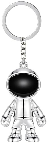 MUAMAX Cool Astronaut Keychain Pendant, Space Robot Keyring for Men Women, Car Key Holder, Bag charm,Gifts for Lover Boys Girls