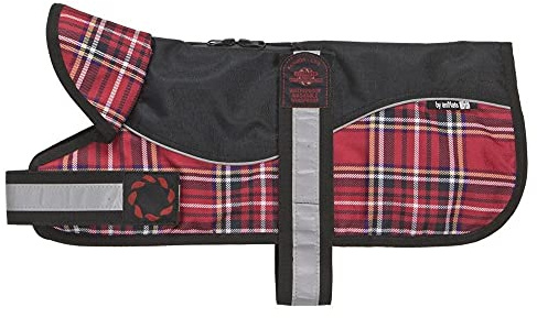 Outhwaite Reflective Padded Dog Harness (26cm) (Tartan)
