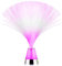The Glowhouse Glasfaser-Eiskristall-Lampe, 34,2 cm (Rosa)