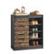 SoBuy FSB65-HG Sideboard Schuhschrank mit Schiebetür Kommode Schrank Küchenschrank Flurschrank Beistellschrank Aufbewahrungsschrank BHT ca.: 80x89x35cm