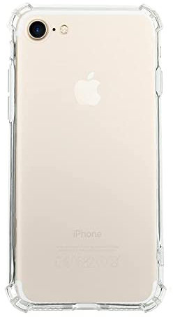 QUITECO Cover Trasparente per iPhone 7 / iPhone 8 / iPhone SE 2020 / iPhone SE 2022, Custodia Resistente in TPU, Anti Urto con Angoli Rinforzati, Protezione Bordi e Antigraffio