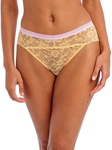 Freya Women's Offbeat Classic Brief Bikini Style Underwear, Lemon Fizz, S