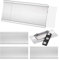4 Stück Namensschilder Magnetisch, Selbstklebend Magnetisch Namensschild Schilder Kleidung Metall Namensschild, DIY Namensschilder mit 3 Punkt Magnet für Ausweishüllen Beschriften (72 x 31 mm)
