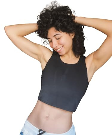 Wonababi Brustbinder, flacher Pro Trans Binder mit beidseitigem Reißverschluss Binder FTM Queer